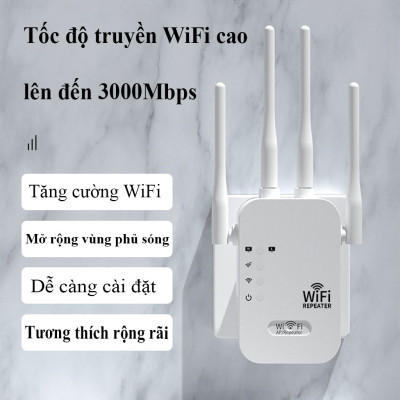 Kích sóng Wifi 4 râu tốc độ cao 300mpbs 2.4G Mở rộng vùng phủ sóng, cải thiện tốc độ mạng wifi ngôi nhà bạn - Hàng chính hãng/Hàng nhập khẩu