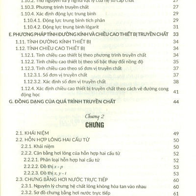 Các Quá Trình, Thiết Bị Trong Công Nghệ Hóa Chất Và Thực Phẩm, Tập 4: Phần Riêng Dưới Tác Động Của Nhiệt (Chưng Luyện, Hấp Thụ, Hấp Phụ, Trích Lý, Kết Tinh, Sấy)