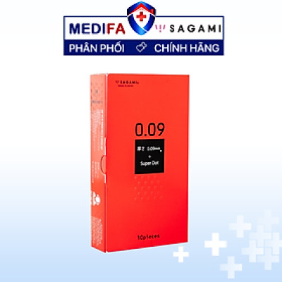 Bao cao su Sagami Supper Dot gai to, thiết kế một lần thắt ôm khít - Hộp 10 chiếc