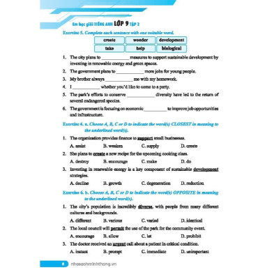 Sách - Global Success - Em Học Giỏi Tiếng Anh Lớp 9 - Có Đáp Án - Tập 2 - Minh Thắng