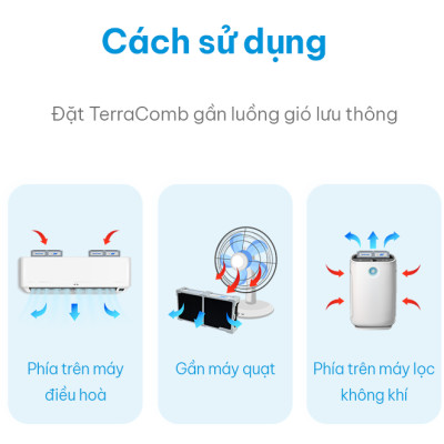 Lọc Khử mùi Thú Cưng/ Phòng Em Bé/ Mùi Nước Tiểu/Phòng Thể Dục - Terracomb Nhật Bản-Japan Air Filter