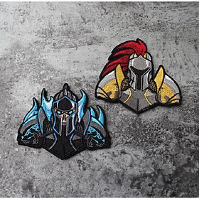 Patch_miếng dán velcro vải hiệp sỹ bóng đêm_chiến binh_chiến thuật