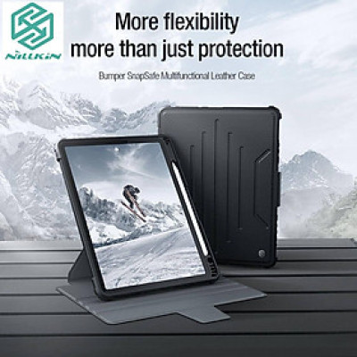 Bao da cho Pad Gen 10 2022 10.9 inch kèm kệ xoay 360 Nillkin Bumper SnapSafe Magnetic - Hàng chính hãng