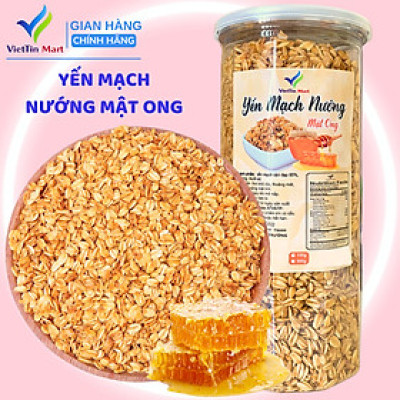 Yến Mạch Nướng Mật Ong Thơm Giòn 500g - Viettin Mart