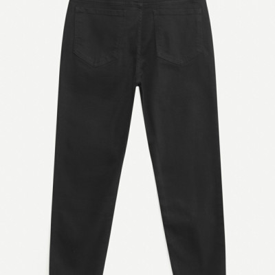 ROUTINE | Quần jean đen trơn form Slim Crop (chiều dài đến mắt cá chân) - 10S25DPA108CR1 | ROUTINE CÀ MAU