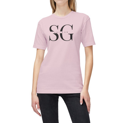 Áo Thun Nữ Màu Đỏ In Chữ SG SAI GON Form Nam Nữ Cổ Tròn Tay Ngắn DLX