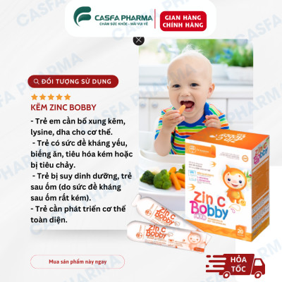 COMBO Cao: 3 Canxi hữu cơ cho bé và 3 Kẽm ZIN C Hanopharco