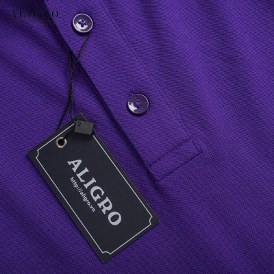 Áo Polo Nam Cộc Tay Trơn Màu Tím ALIGRO ALGPLO27