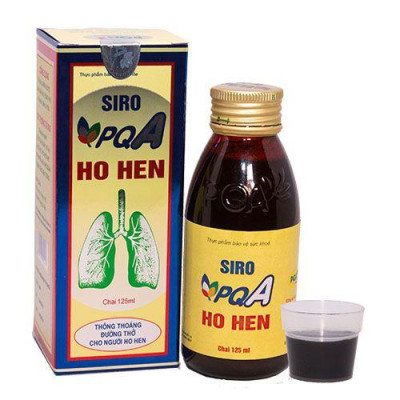 Combo 10 Hộp Siro Ho Hen PQA Thành Phần Từ Thiên Nhiên, Hỗ Trợ Thông Thoáng Đường Thở Cho Người Ho Lâu Ngày 125ml