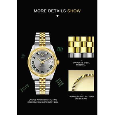 Đồng Hồ Nam Cadisen C8228M1 Chính Hãng Full Box Chống Nước Kính Chống Xước Dây Thép BH 2 Năm Máy Cơ