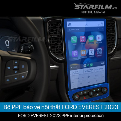 Ford Everest 2023 PPF TPU nội thất chống xước tự hồi phục