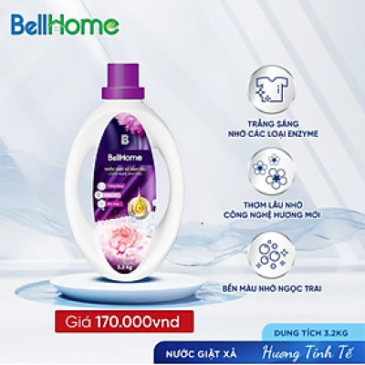 Nước Giặt Xả Công Nghệ Sinh Học Bell Home Hương Tinh Tế 3,2KG