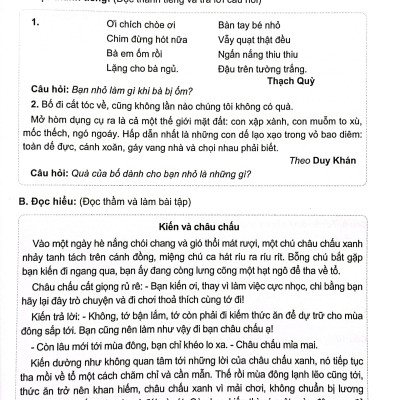 Bộ Đề Kiểm Tra Môn Tiếng Việt Lớp 2 (KN)
