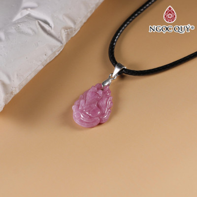 Mặt dây chuyền hồ ly Ruby Nam Phi 14x20mm mệnh hỏa, thổ - Ngọc Quý Gemstones