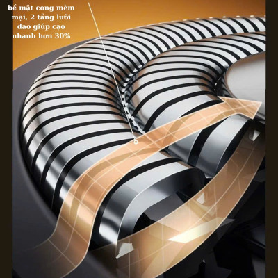 Máy cạo râu cắt tỉa lông mũi 2 trong 1 Pinjing K9 - Hàng nhập khẩu