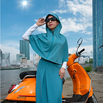 LAROMA Áo Chống Nắng Dáng MŨ TRÙM Vải Coolair UV | UPF50+ | Vải Thơm | Làm Mát | Thoáng Khí | Thời Trang | Đa Dụng