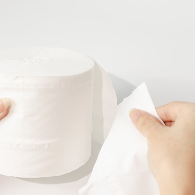 Giấy vệ sinh Ecotissue 3 lớp lốc 6 cuộn không lõi cao cấp mềm dai tự nhiên