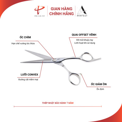 KÉO CẮT TÓC CA-653 SIZE 6.5 INH