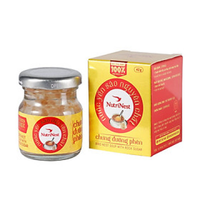 Nước Yến Sào Nguyên Chất Chưng Đường Phèn - NutriNest - Hũ đơn 42g