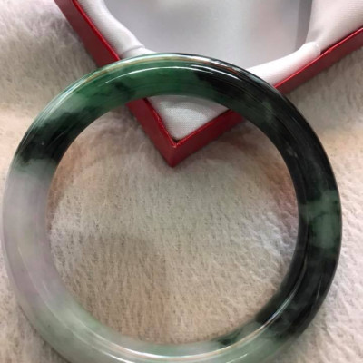 VÒNG TRÒN TO NAM ĐÁ CẨM THẠCH SƠN THỦY SỊN 60MM XANH ĐẬM TRẮNG BÓNG ĐỀU NAM 68KG ĐẾN 82KG ĐEO