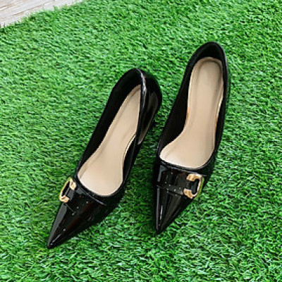 GIÀY CAO GÓT KHÓA CHỮ C BASIC 7CM PABNO PN12027 | THANH LỊCH – TÔN DÁNG – ÊM CHÂN