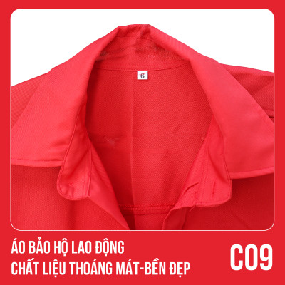 Áo bảo hộ lao động, chất liệu thoáng mát, bền đẹp - Mã C09