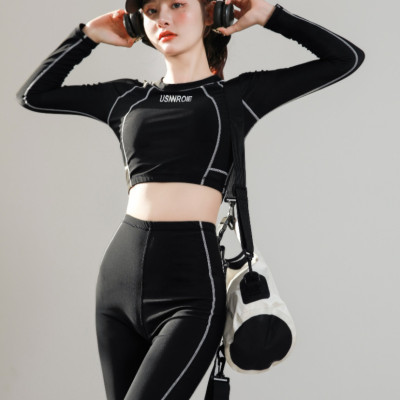 Bộ đồ bơi, tắm biển nữ kín đáo quần áo dài che nắng, bộ đồ đi tập gym, tập yoga - B.33