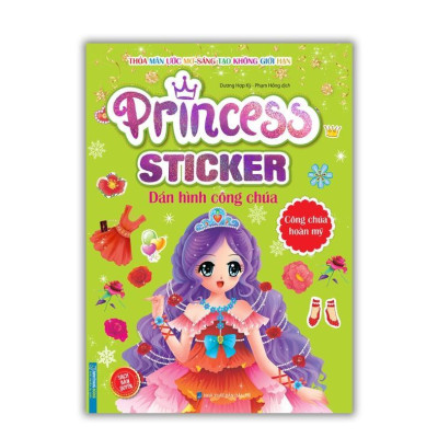 Sách - Princess Sticker Dán Hình Công Chúa - Đáng Yêu + Hoàn Mỹ + Mỹ Lệ - Combo 3 Cuốn - Minh Thắng