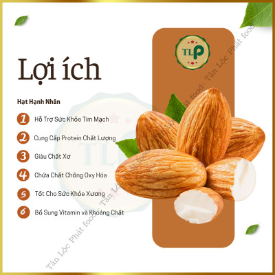 1KG - COMBO 2 HŨ HẠT HẠNH NHÂN CAO CẤP TÂN LỘC PHÁT