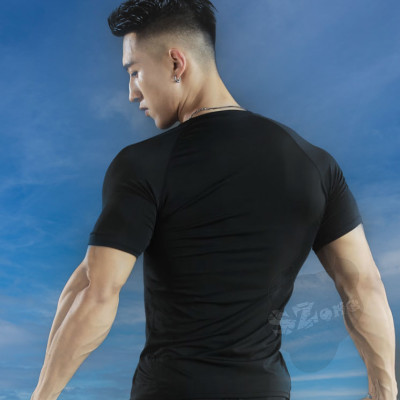 Áo bơi nam ngắn tay chống nắng, chống tia UV, ổn định thân nhiệt