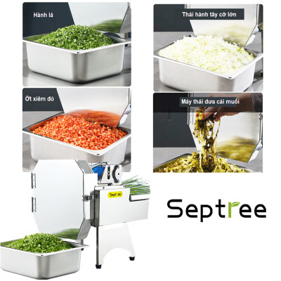 Máy thái rau củ, quả đa năng chuyên nghiệp - Dòng công nghiệp. Thương hiệu Mỹ cao cấp Septree - F46. Hàng chính hãng