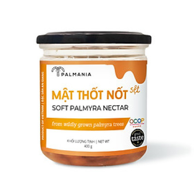 PALMANIA Mật thốt nốt sệt 400G | 1 sao Great Taste Awards 2021 | Nguyên Chất, Tự Nhiên & Vì Sức Khỏe | Đặc sản An Giang