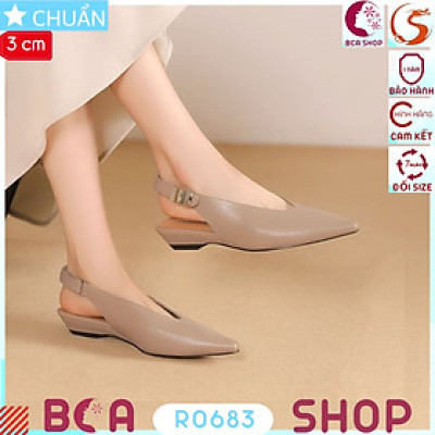 Giày Slingback cao 3 phân RO683 ROSATA tại BCASHOP Sự Kết Hợp Hoàn Hảo Giữa Thoải Mái Và Thời Trang