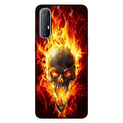 Ốp lưng dành cho Oppo Reno 3 Pro mẫu Quỷ Lửa