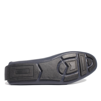 Giày MICHILUX Da Bò Thật Chính Hãng Horse Bit Moccasin CIEHM Màu Xanh Navy