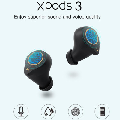 Tai nghe APTX IPX7 Cảm ứng Chống nước Chống ồn Màn hình không dây Cảm ứng Tai nghe