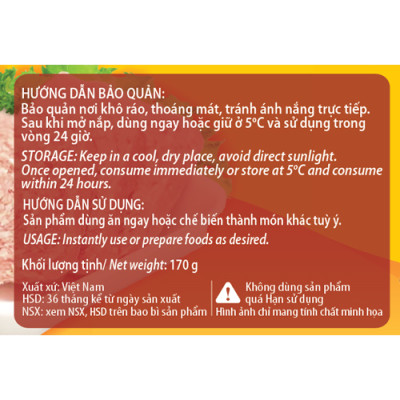 Thịt gà xay 170g - Đồ Hộp Hạ Long