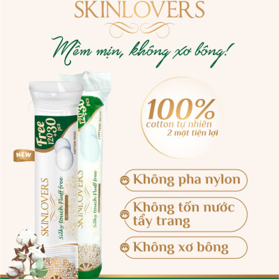 Combo 5 Gói Bông Tẩy Trang Skinlovers 120+30 miếng ( 5 x 150 miếng)