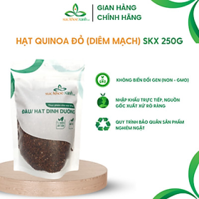 Hạt diêm mạch (quinoa) đỏ Sức Khỏe Xanh - Nhập khẩu Peru Nam Mỹ chính hãng