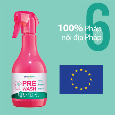 Tẩy Vết Bẩn Quần Áo Không Mất Màu - Hư Hại Sợi Vải Pre-Wash Extra Stanhome 500ml - 64350