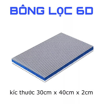 3 Bông Lọc Bể Cá 8D (30x40x2cm) | Lọc Sạch Cặn Hồ Thủy Sinh Hiệu Quả