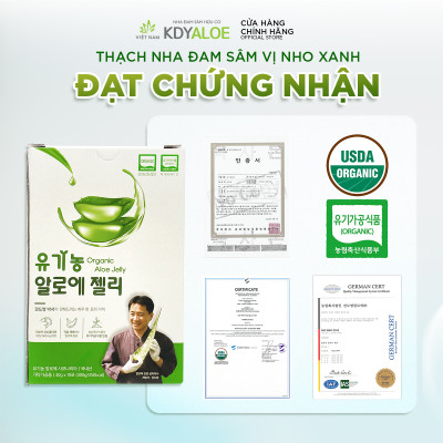 COMBO NGON KHỎE THẠCH NHA ĐAM SÂM HỘP 10 GÓI KDY ALOE