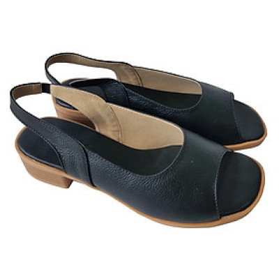 Giày Sandal Cao Gót BIGGBEN Da Bò Thật Cao 4 Phân SDCG91