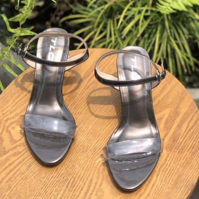 Sandal nữ 5 phân gót trong siêu dễ thương 21340
