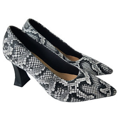 Giày Cao Gót BIGGBEN Da Bò Vân Da Trăn Cao 6 Phân SDCG105