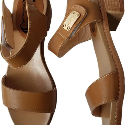 Giày Sandal Cao Gót BIGGBEN Da Bò Thật SDCG44