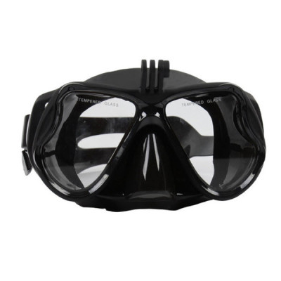 Mặt Nạ Lặn Kính Cường Lực YESURE chất liệu Polycarbonate chống hơi nước, dây đeo và phần viền silicon tạo cảm giác thoải mái khi đeo , chống tia UV có chân gắn Gopro - Kèm ống thở van 1 chiều cao cấp