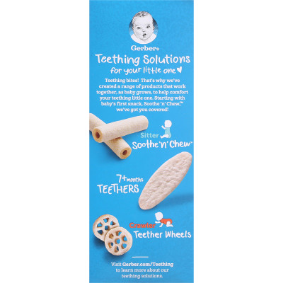 Bánh ăn dặm Gerber vị Xoài, Mâm Xôi 48g cho trẻ trên 7 tháng tuổi