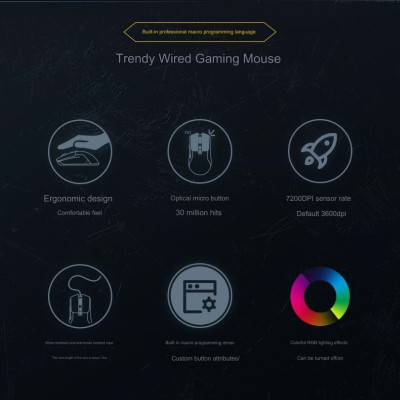 Chuột LED RGB 7200 DPI Gaming Mouse P19RGB cho máy tính , Laptop hàng nhập khẩu