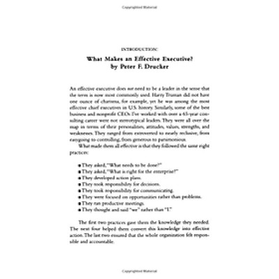 The Effective Executive: The Definitive Guide to Getting the Right Things Done (Harperbusiness Essentials)